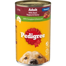 PEDIGREE® Adult Wet Dog Food Beef & Gravy Casserole 1.2kg Can image