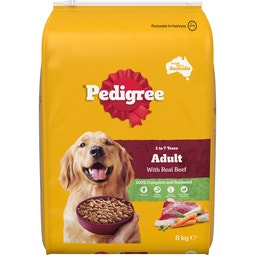 PEDIGREE® Adult Dry Dog Food With Real Beef 8kg Bag image