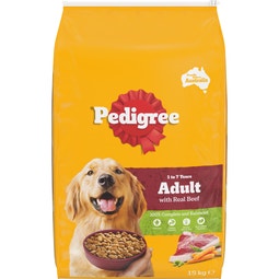 PEDIGREE® Adult Dry Dog Food With Real Beef 15kg Bag image