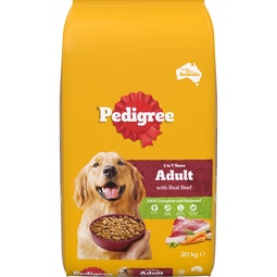 PEDIGREE® Adult Dry Dog Food With Real Beef 20kg Bag image