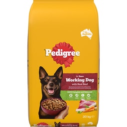 PEDIGREE® Working Dog Formula Dry Dog Food With Real Beef 20kg Bag image