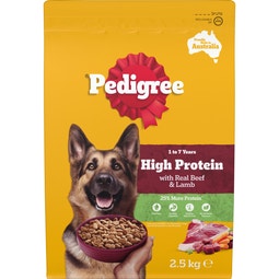 PEDIGREE® High Protein Adult Dry Dog Food Beef and Lamb Flavour Dog Kibble 2.5kg image