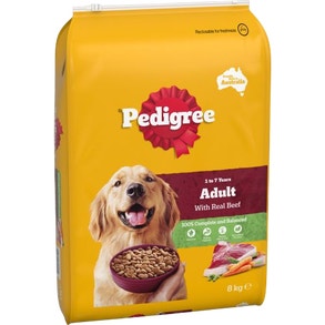 Pedigree with real beef adult 8kg bag