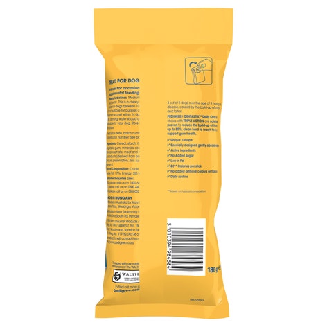 PEDIGREE® DENTASTIX Dog Treats Daily Oral Care Medium Dog 7 Sticks