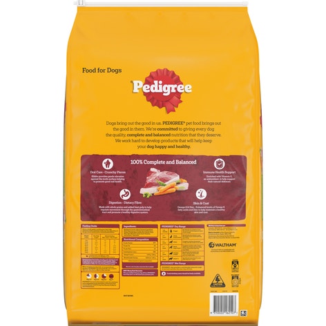 PEDIGREE® Adult Dry Dog Food With Real Beef 15kg Bag