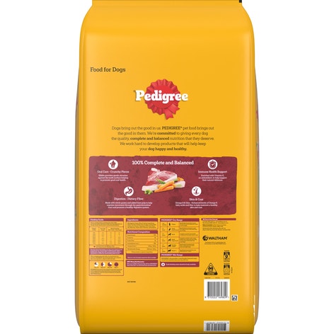 PEDIGREE® Adult Dry Dog Food With Real Beef & Vegies 20kg Bag