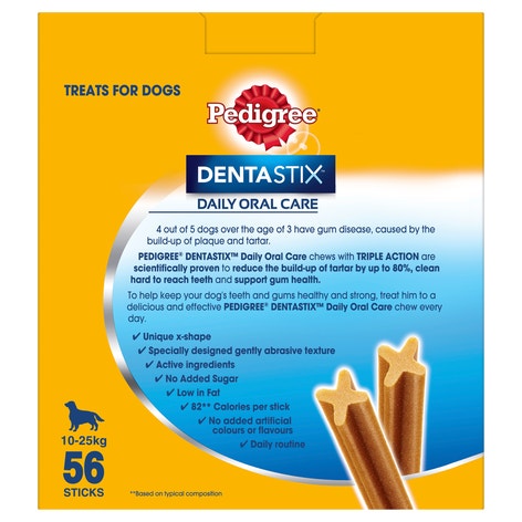 PEDIGREE® DENTASTIX Medium Dog Dental Treats 56 Piece Bulk Pack