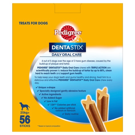 PEDIGREE® DENTASTIX Large Dog Dental Treats 56 Piece Bulk Pack