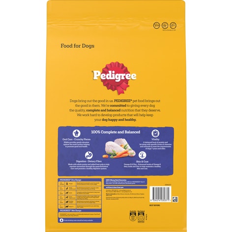 PEDIGREE® Senior 7+ Dry Dog Food With Real Turkey 3kg Bag
