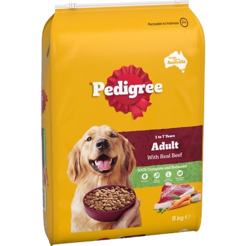Pedigree with real beef adult 8kg bag