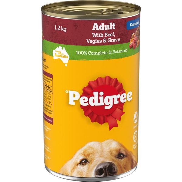 PEDIGREE® Adult Wet Dog Food Beef & Gravy Casserole 1.2kg Can