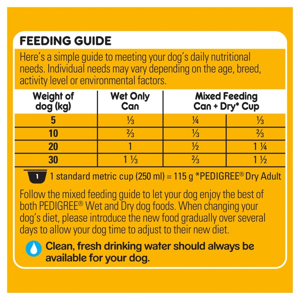 PEDIGREE® Adult Wet Dog Food Beef & Gravy Casserole 1.2kg Can
