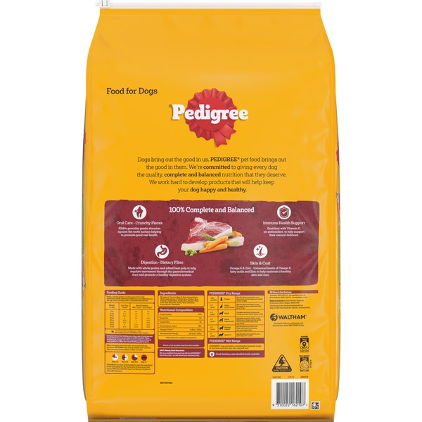 PEDIGREE® Adult Dry Dog Food With Real Beef 15kg Bag