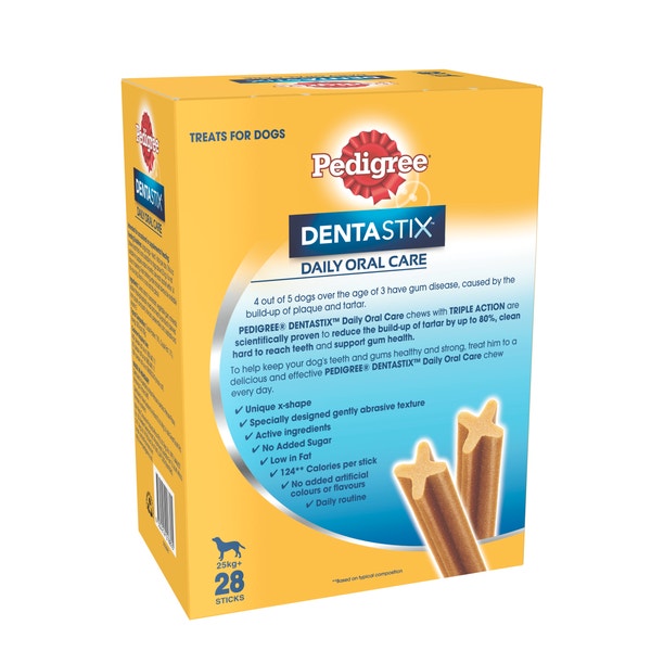 PEDIGREE® DENTASTIX Dog Treats Daily Oral Care Large Dog 28 Sticks